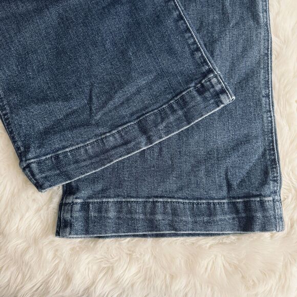 Old Navy Extra High Rise Wide Leg Jeans 4 (28x30) Blue Denim Stretch Womens - Picture 5 of 6